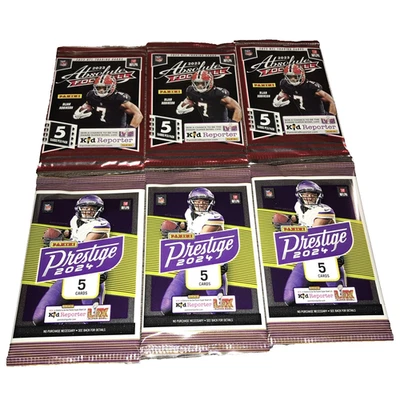 (3)2023 Panini Absolute & (3) 2024 Panini Prestge Football-5 Card Pk-Free Ship- - Image 1 of 4