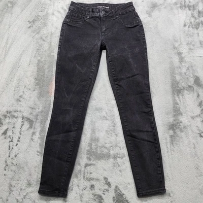 Maurices Jeans Womens XS SHORT Black Low Rise Skinny Leg Stretch Denim Ankle - Image 1 of 4