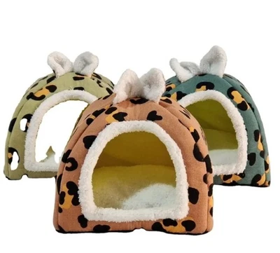 Dog Cat Pet Yurt House Cave Home Bed Warm Nest Soft Healthy Unti Scratch & Bite - Image 1 of 4