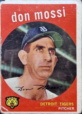 1959 Topps - Don Mossi #302 - Set Break!! ¡¡Envío combinado!! Bajo grado Foto 1 de 2