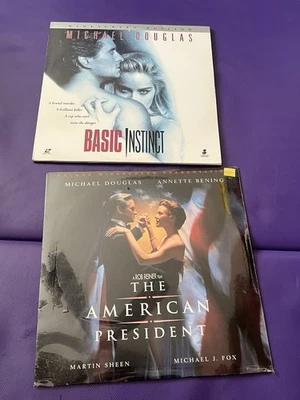Lot 2 Michael Douglas Laserdisc Movie Lot Basic Instinct / President  - Image 1 of 3