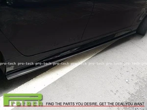 2004-2010 E60 M5 BMW DP STYLE Carbon Fiber Side Skirts EXTENSIONS Add on Lip - Foto 1 di 1