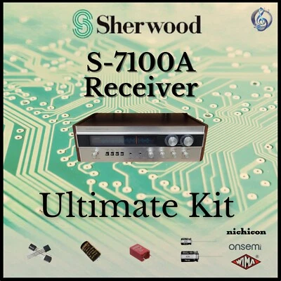 Sherwood S-7100A Receiver Ultimate Upgrade Kit Genuine Parts Restoration - Image 1 of 3