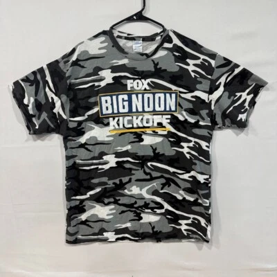 Fox Big Noon Kickoff T-Shirt Mens XL Camo Graphic Port & Co Tee - Image 1 of 4