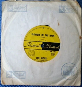 THE MOVE-FLOWERS IN THE RAIN/THE LEMON TREE "RARE OZ" 45 RPM 7" - Picture 1 of 2