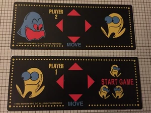 Pacman (Pac-Man) Cocktail Arcade Control Panel Overlay (CPO) - Picture 1 of 3