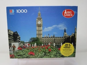 Vintage MB Big Ben London Eng. Puzzle 1000PCS 50 Aniversario Reloj Torre Nuevo - Imagen 1 de 8