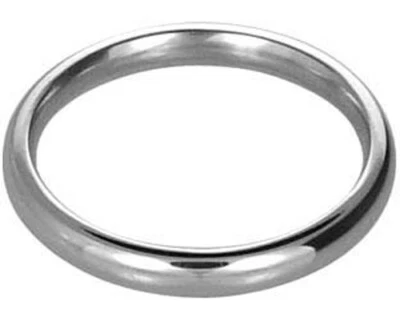 EDELSTAHL *** Schlichter schmaler Ehering Trauring Bandring glänzend Gr.wählbar - Bild 1 von 4