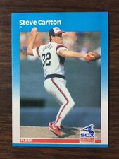 1987 Fleer Glossy Set Break #490 STEVE CARLTON * NM-MT or BETTER K11120217