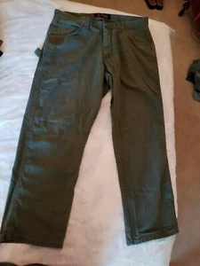 PANTALÓN DE TRABAJO WRANGLER RIGGS RIPSTOP LODEN ~ 38x30 - Imagen 1 de 10