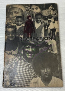 Recreation Nikki Giovanni First Edition Fourth Printing Re:Creation Broadside - Picture 1 of 4