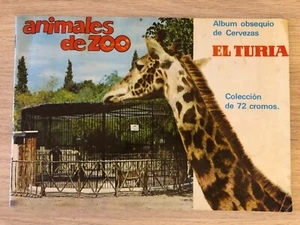436- Album Cromos Completo ANIMALES de ZOO de Cervezas EL TURIA 1968 stickers - Imagen 1 de 11