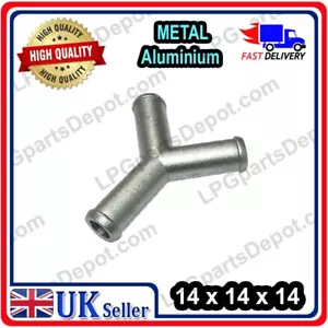 14x14x14 Metal Y PIECE Air Water Fuel LPG Hose Pipe Tube Connector Joiner gas - Imagen 1 de 3