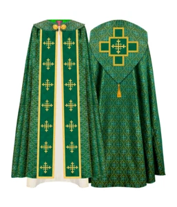Traditional Gothic Style Cope Vestment for Church Events - Picture 1 of 16
