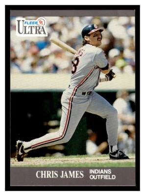 1991 Ultra  #111 Chris James - Cleveland Indians - Image 1 of 2