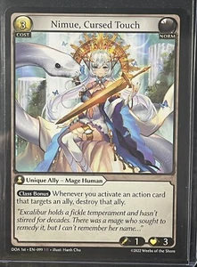 Grand Archive TCG - Nimue, Cursed Touch - DOA 1st EN-099 - SR SUPER RARE - Bild 1 von 2
