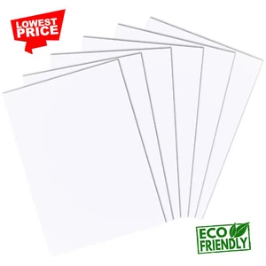A2 A3 A4 A5 White Card Stock Sheets Blanks Plain Smooth Gsm Paper Thin Cardboard - Picture 1 of 24