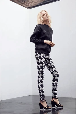 Pantalones de mezclilla de pierna ajustada con estampado Theyskens’ Theory talla 2 pequeños Foto 1 de 4