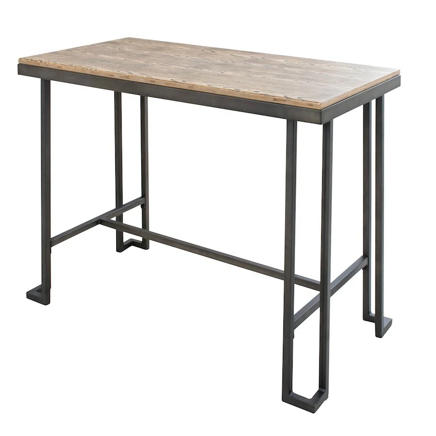 Mesa de mostrador romana LumiSource, antigua, madera marrón - CT-RMNAN-BN Foto 1 de 1