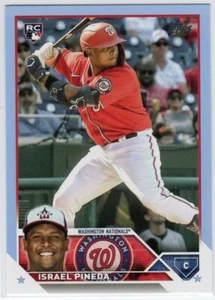 ISRAEL PINEDA 2023 Topps Series 2 Fathers Day Blue 09/50 RC Washington Nationals - Picture 1 of 2
