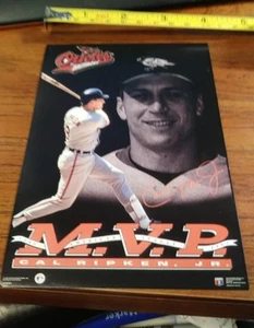 Vintage MVP Cal Ripken Jr Sample Poster Costacos Brothers Orioles Baseball HOF - Picture 1 of 1