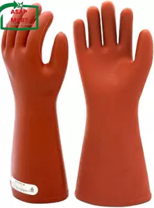 Electrical Insulated Rubber Gloves Electrician 12KV High Voltage Safety Protecti - Picture 1 of 12