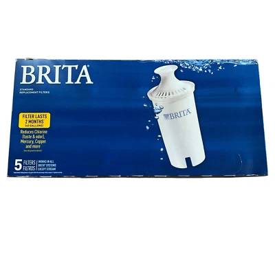 Brita 636011 5 Standard Replacement Water Filters for Pitchers and Dispensers - Image 1 of 4