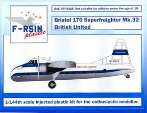 F-RSIN Models 1/144 BRISTOL 170 Mk.32 SUPERFREIGHTER British United - Picture 1 of 5