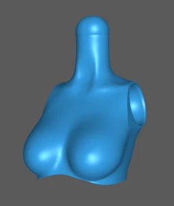 Female Torso Mod A for Curvy Body 1:12 scale custom unpainted 6" Action Figure - Foto 1 di 1