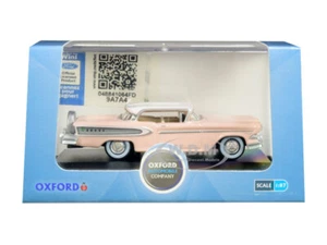1958 EDSEL CITATION CHALK PINK 1/87 (HO) DIECAST MODEL CAR BY OXFORD 87ED58003 - Picture 1 of 1