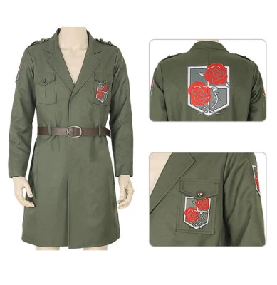 Attack On Titan Cosplay Eren Levi Coats Jacket Marley Military Uniform Cosplay - Image 1 of 4