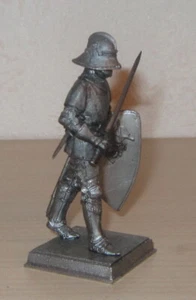Soldatini VID Kn-1-010 Cavaliere Europeo 100YW metallo figura da collezione 54-60 mm - Foto 1 di 8