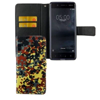 Custodia Cellulare Protezione per Nokia 5.1 Cover Borsa Wallet Telefono Bumper - Immagine 1 di 4