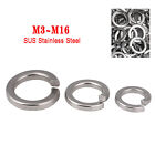 Metric M3-M16 SUS Stainless Steel Spring Lock Washers Rectangular Section Coil