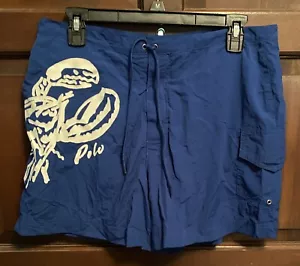 VTG Ralph Lauren Nylon Rock Lobster Polo Sport Swim Trunks Shorts Mens Sz 32 - Picture 1 of 6