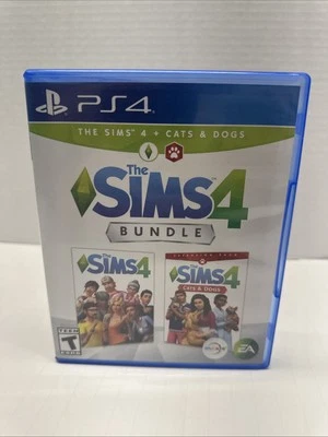The Sims 4 and Cats & Dogs Bundle Collection (Sony Playstation 4, 2018) PS4 - Image 1 of 4