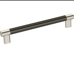 Amerock Esquire 203 mm 8 in Polished Nickel/Gunmetal Pull BP36562PNGM - Picture 1 of 3