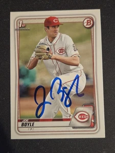 Joe Boyle Autograph Signed 2020 Bowman 1st Cincinnati Reds - Picture 1 of 1