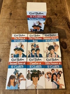 Enid Blyton ST CLARE'S SERIES complete set of vintage pbks in slipcase 1980's - Picture 1 of 5