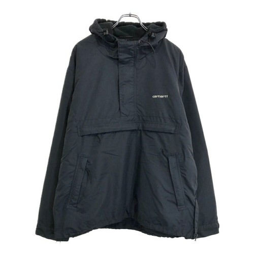 VETEMENTS Carhartt Anorak Giacca con Cappuccio Lavoro Nero Uomo L U Abbigliamento U U5307