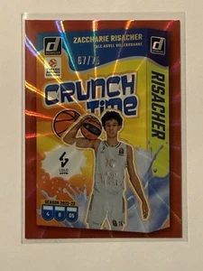 2024-25 Donruss Turkish Euroleague Red Crunch Time 3 RC Zaccharie Risacher /75 - Picture 1 of 2