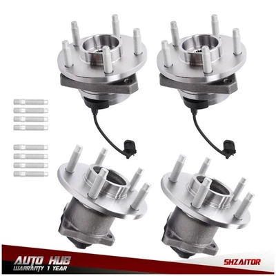 4 Pcs Front Rear Wheel Hub Bearings For Chevrolet Cobalt 2009-2010 SS 2.0L Model Foto 1 de 4