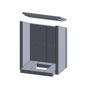 Feuerraumauskleidung Passend für Justus Sylt** Kamin & Ofen 9-teilig - Bild 1 von 8