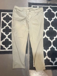 Lululemon ABC Classic Pants Mens Sz 40x31 Khaki LM5426S - Picture 1 of 4