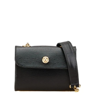 Chloe Mini Bag Black Leather Shoulder Purse Chain Flap Vintage Authentic - Image 1 of 4