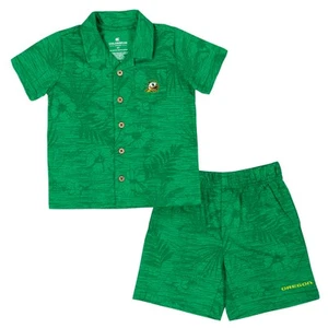Toddler-Colosseum  Green Oregon Ducks Fern Champ Shirt and Shorts Set - Picture 1 of 2