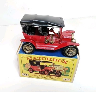 Matchbox Lesney Yesteryear Y-1 1911 Model T Ford- RED   - Image 1 of 4