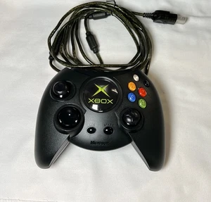 Mando Original Xbox OEM "Duke" Negro con Cable Rompible Limpio - Imagen 1 de 13