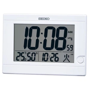 Seiko Clock Table Clock Radio White Digital 150 x 210 x 22mm SQ447W - Picture 1 of 6