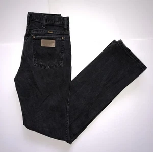 Jeans VINTAGE WRANGLER uomo 30x36 nero 936WBK taglio cowboy anni 90 made USA denim - Foto 1 di 14